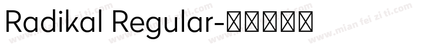 Radikal Regular字体转换
